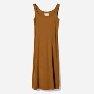 Everlane A-Line The Luxe Cotton Seamed Tank Dress